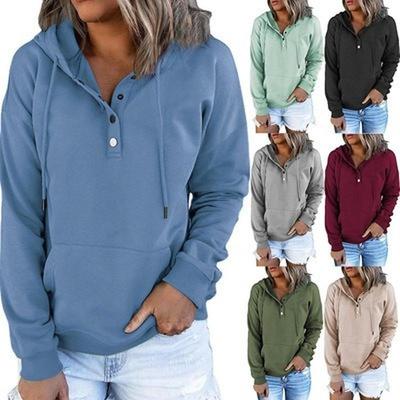 Women's Sweatshirt Street Women's Hoodie Casual Drawstring Long Sleeve Loose Fashion Women's Tops