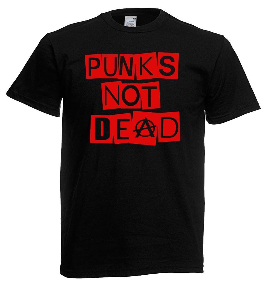 Punk Not Dead Anarchy Symbol Graphic T-shirt