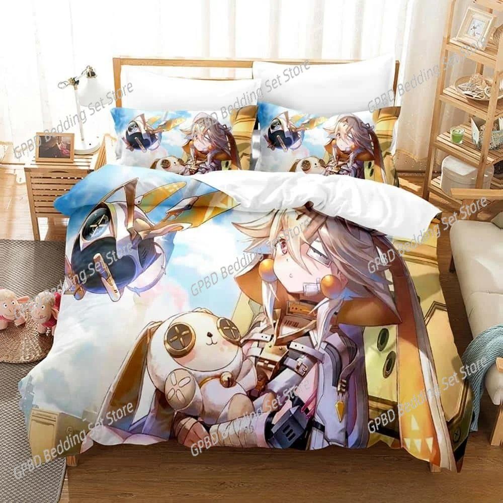 Comforter 3D Printing Game Tower Of Fantasy Anime Bedding Set Bedroom Soft Modern S Comefortable Quilt