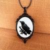 Black Bird Crow Photo Clavicle Chain Jewellery for Women Girls Rope Chain Choker