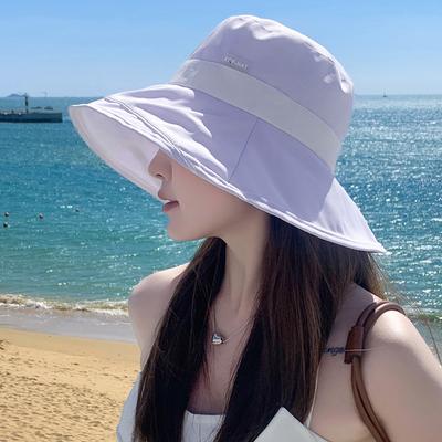 Foldable Hat Women'S Tide Bucket Hat Casual Eaves Uv Protection Sun Hat Sun Protection Versatile Sun Hat