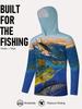 Men'S Long-Sleeve Sports Shirt with a Hood, Designed for Outdoor Fishing, Offering And Quick-Drying, Breathable, Stretchy Fabric
