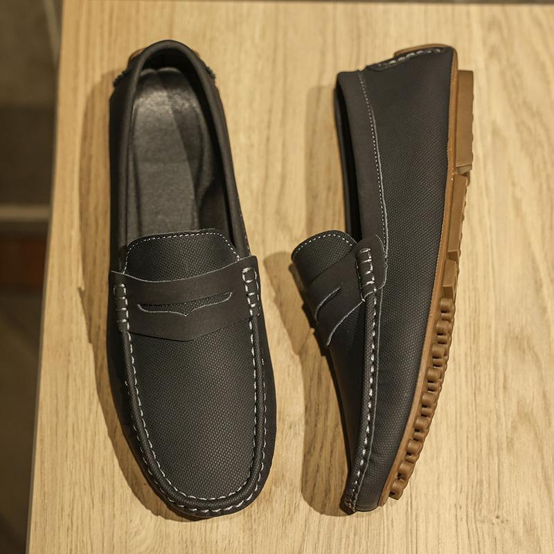 Mocasini din piele naturală pentru bărbați, design mocasin, modă, slip-on, balerini, pantofi casual eleganți, încălțăminte de condus pentru bărbați, pantofi de barcă lucrați manual