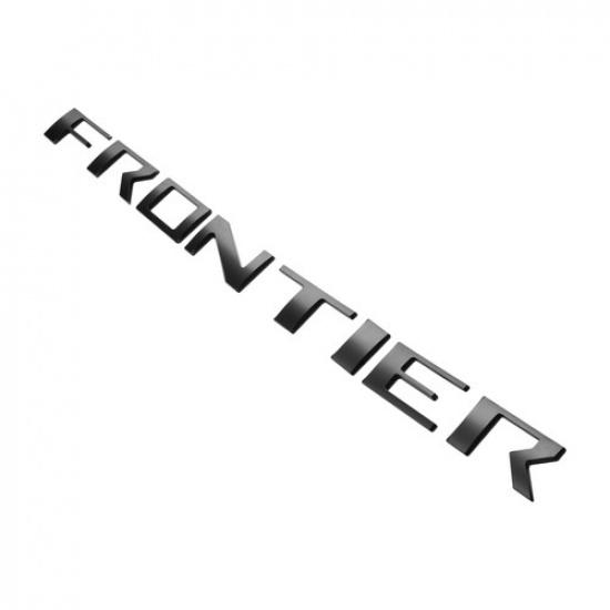 Matte Black 3D Trunk Letter Badges Stickers for -2025 Frontier High-Quality