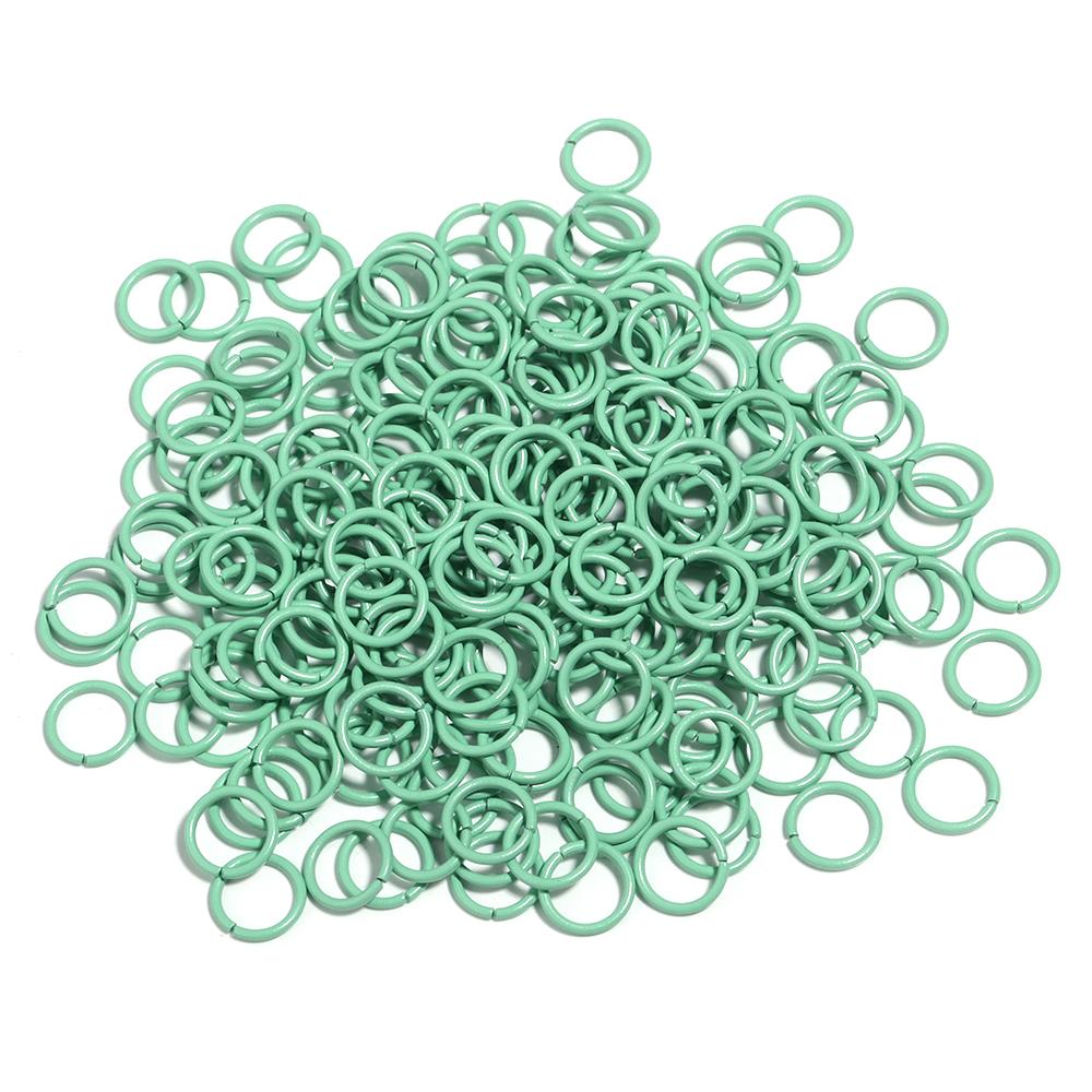 50Pcs Multicolor Charm Metal 8 10mm  Single Loops Jump Rings DIY Jewelry Findings Closed Ring For Keychain Bracelet Accessories