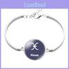Stylish Zodiac Constellation Alloy Bracelet Unisex Fashionable Simple Design Jewelry
