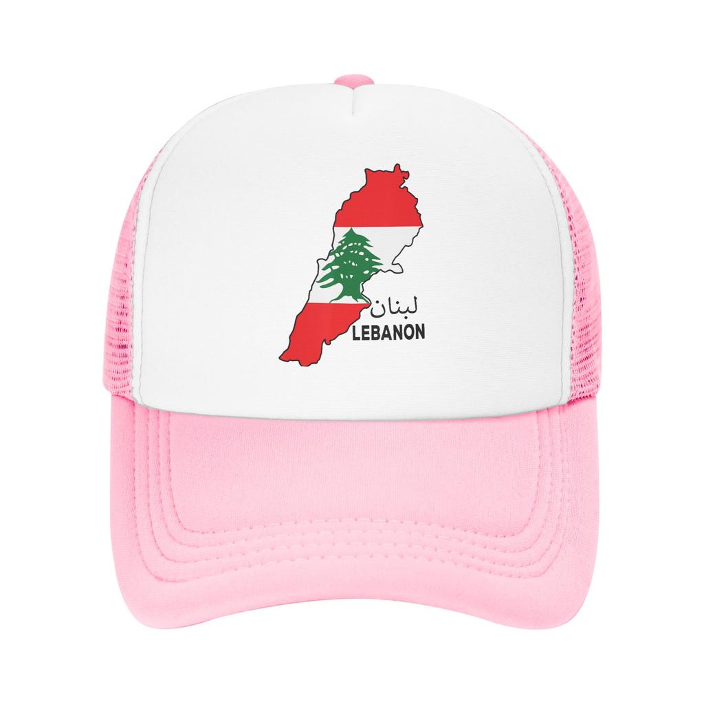 Lebanon Flag Map Beirut Cedar Tree Lebanese Mesh Baseball Caps Adult Fashion Sun Caps Dad Hat Adjustable Summer Trucker Hats