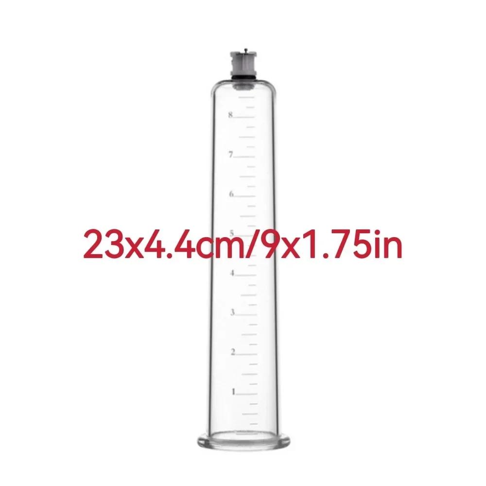 Acrylic Penis Pump Accessories Vacuum Penis Enlargement Device Masturbation Vacuum Pump Flange Pump Penis Cylinder Set Sex Toys