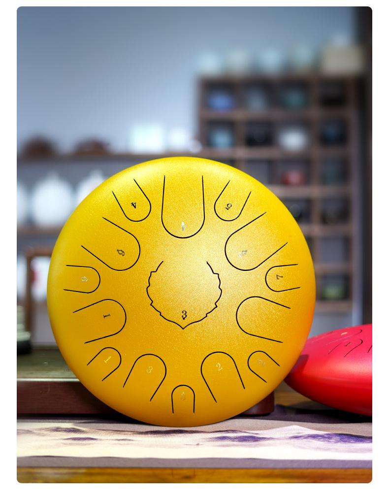 Éterický ocelový jazykový buben - 6/8/10/12/13/14 palcový Handpan perkusní nástroj.