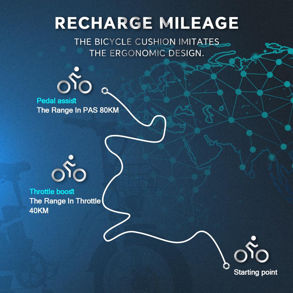 Bicicletă Electrică Pliabilă Drvetion 20" Motor 750W Bicicletă Electrică de Oraș 48V 20AH Frâne Mecanice Autonomie Maximă 110Km Sarcină 150Kg CT20