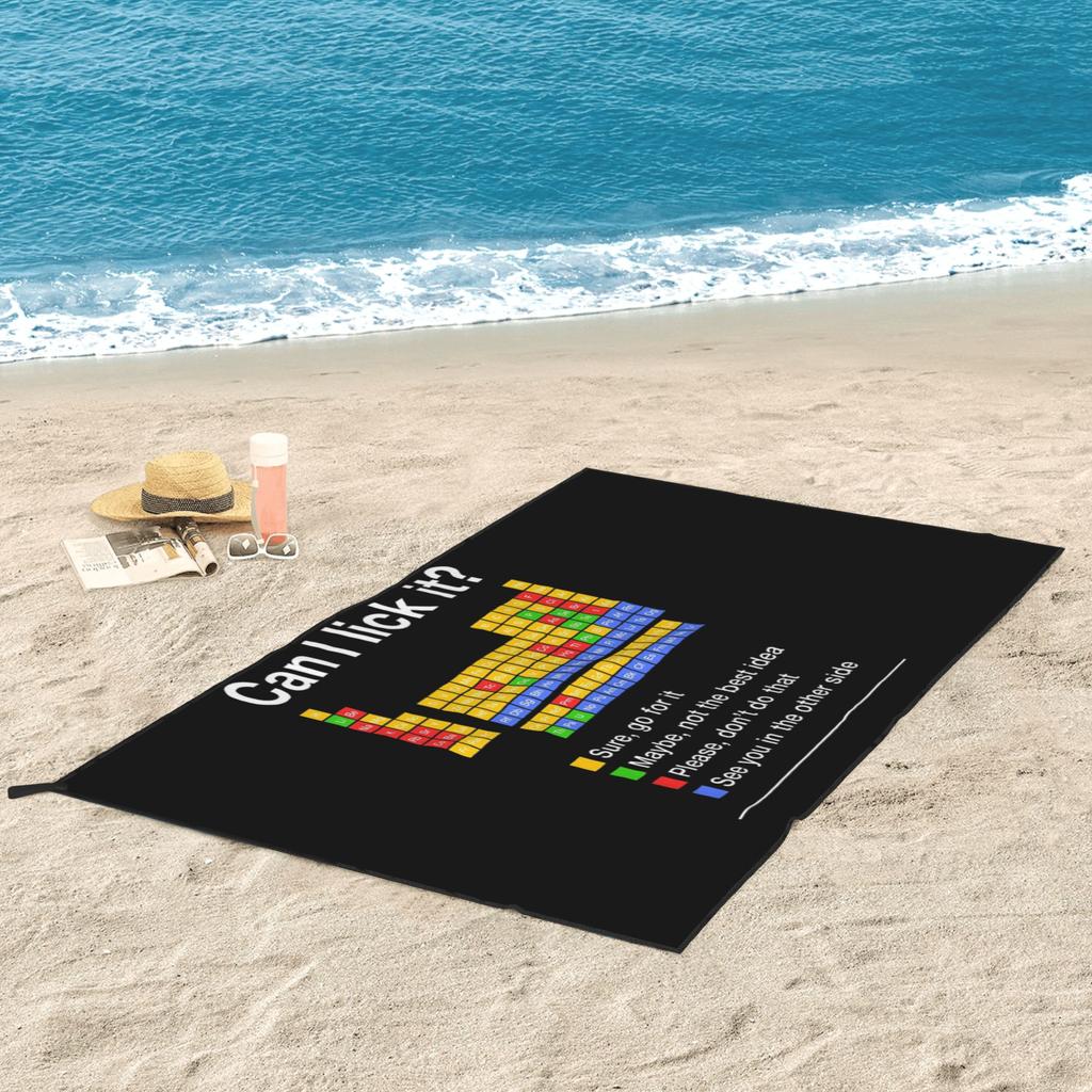 Posso leccarlo Tavola Periodica Telo da Spiaggia Morbida Microfibra Asciugatura Rapida Assorbente Asciugamani Veloci Per il Bagno
