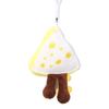Cheese Cheese Schoolbag Burger Pendant Car Doll Cute Plush Children's Ornaments with Doll Keychain