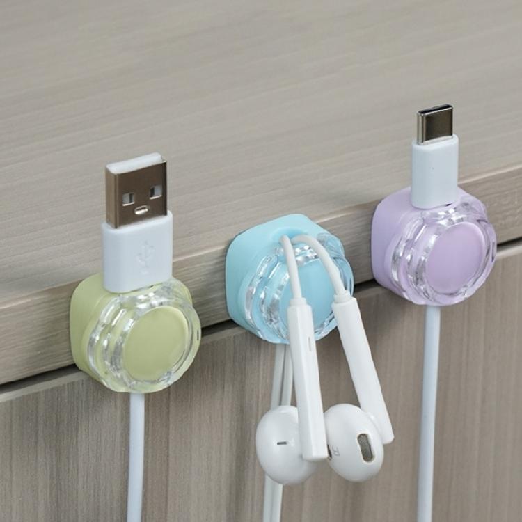 6PCS Magnetic Cable Winder Self-Adhesive Fixed Power Cord Organiser Intelligent Devices Charging Wire Holder Clamp