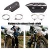 Universally Motorcycle Exhaust Muffler Pipe Heat Shield Cover Heel Guard For Most Model Motorbike Modification