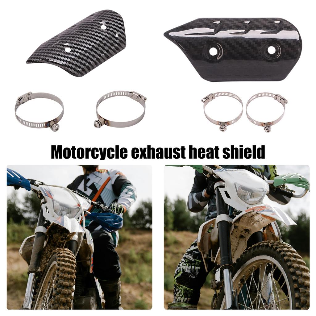 Universally Motorcycle Exhaust Muffler Pipe Heat Shield Cover Heel Guard For Most Model Motorbike Modification