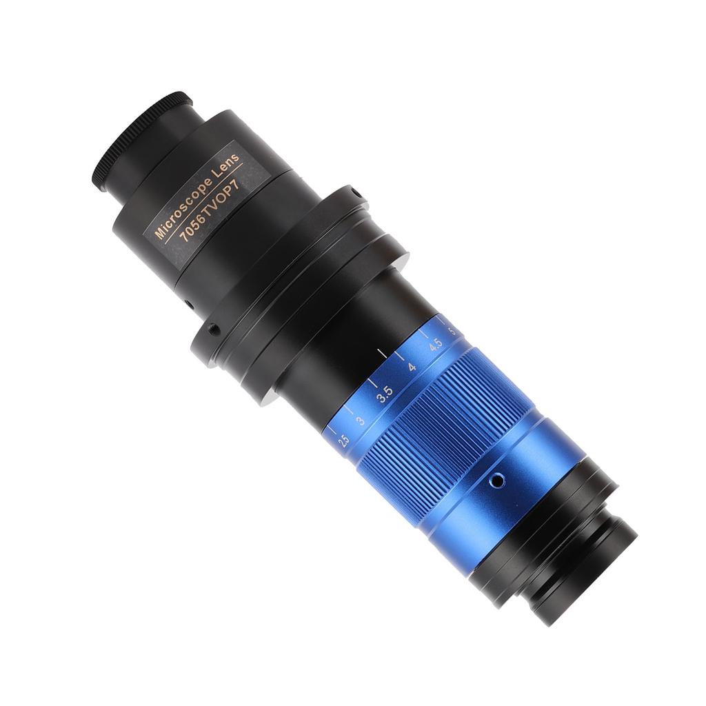 KP‑7056TVOP7 32X‑252X Monocular Microscope Lens 0.7X‑5.6X Continuously Adjustment for Observing