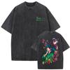 Gewaschenes Vintage Japanischer Anime The Apothecary Diaries Maomao Doppelseitiger Druck T-Shirt Herren Damen Freizeit Kawaii Lustige T-Shirts