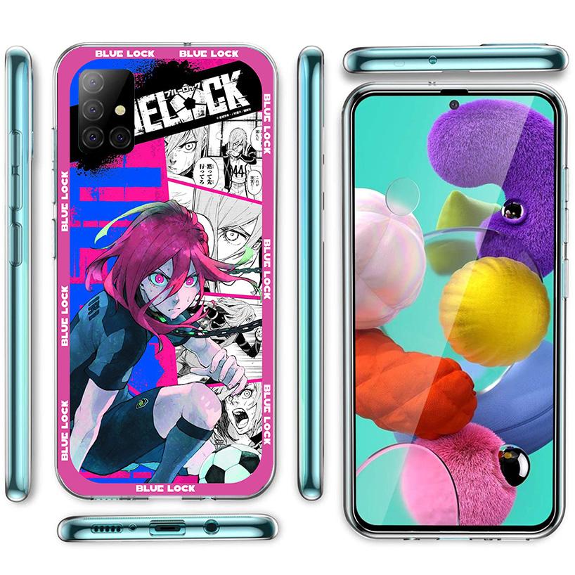 Anime Blue Lock Phone Case for Samsung Galaxy A52 A51 A50S A12 A22 A32 A72 A10S A30S A31 A71 Note 20 Ultra 10 Plus S10 Galaxy A5