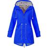 Women's Autumn High Collar Simple Solid Waisted Punching Jacket Zipper Windproof Outdoor Mountaineering Clothing