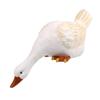 White Duck Pond Decoration with Fish - Resin Garden Ornament