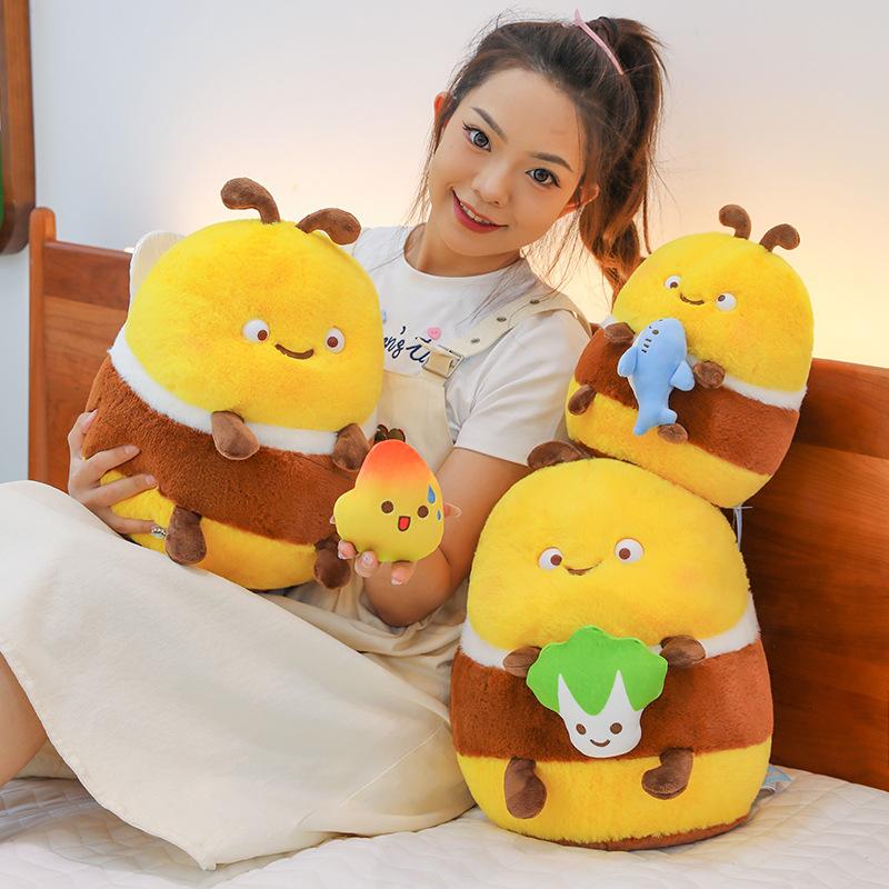 Doll Creative Pull Line Little Bee Doll Plush Toy Children'S Birthday Gift Boutique Grab Doll