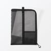 MUJI Nylon Mesh Vertical Document Case with A4 84444623 Dividers, Size, Black,