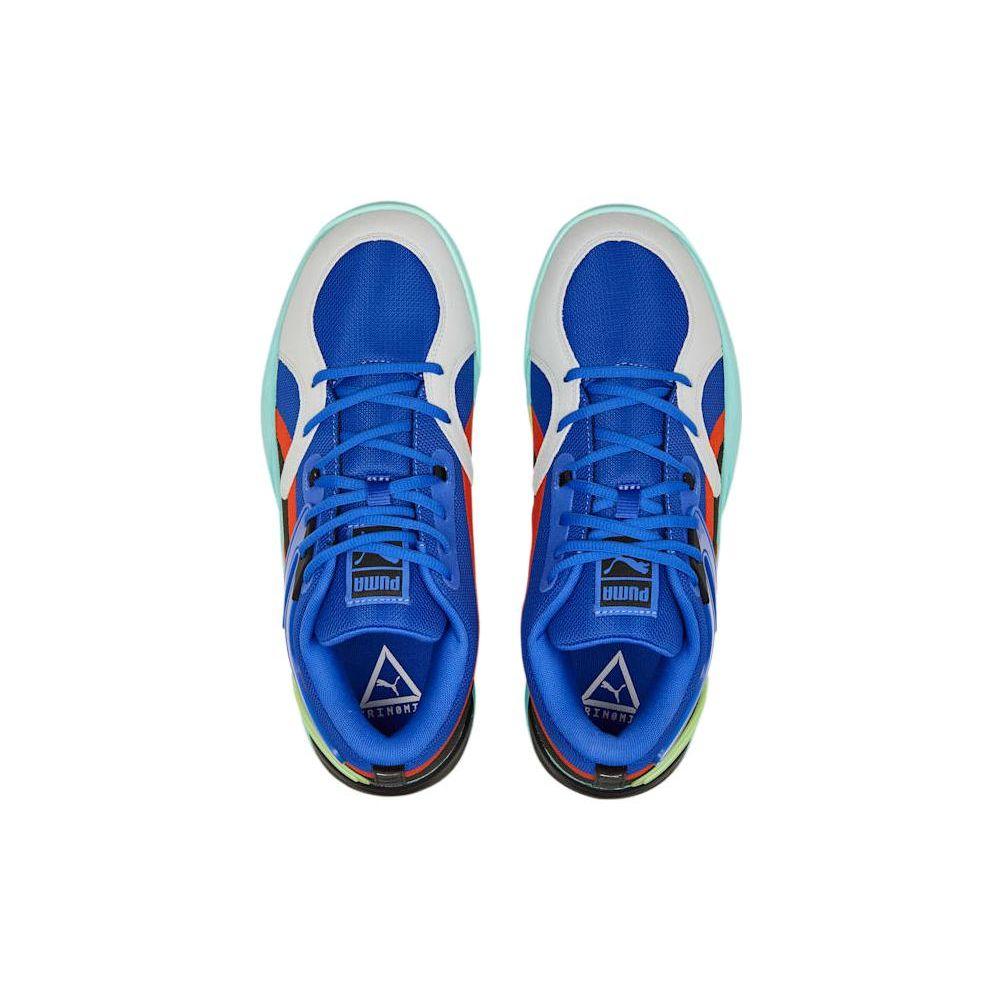 Puma Trc Blaze Court Fashion Versatile Shock Absorption Non-Slip Wear-Resistant Low-Top Basketball Shoes Unisex sneaker Blue 376582-28