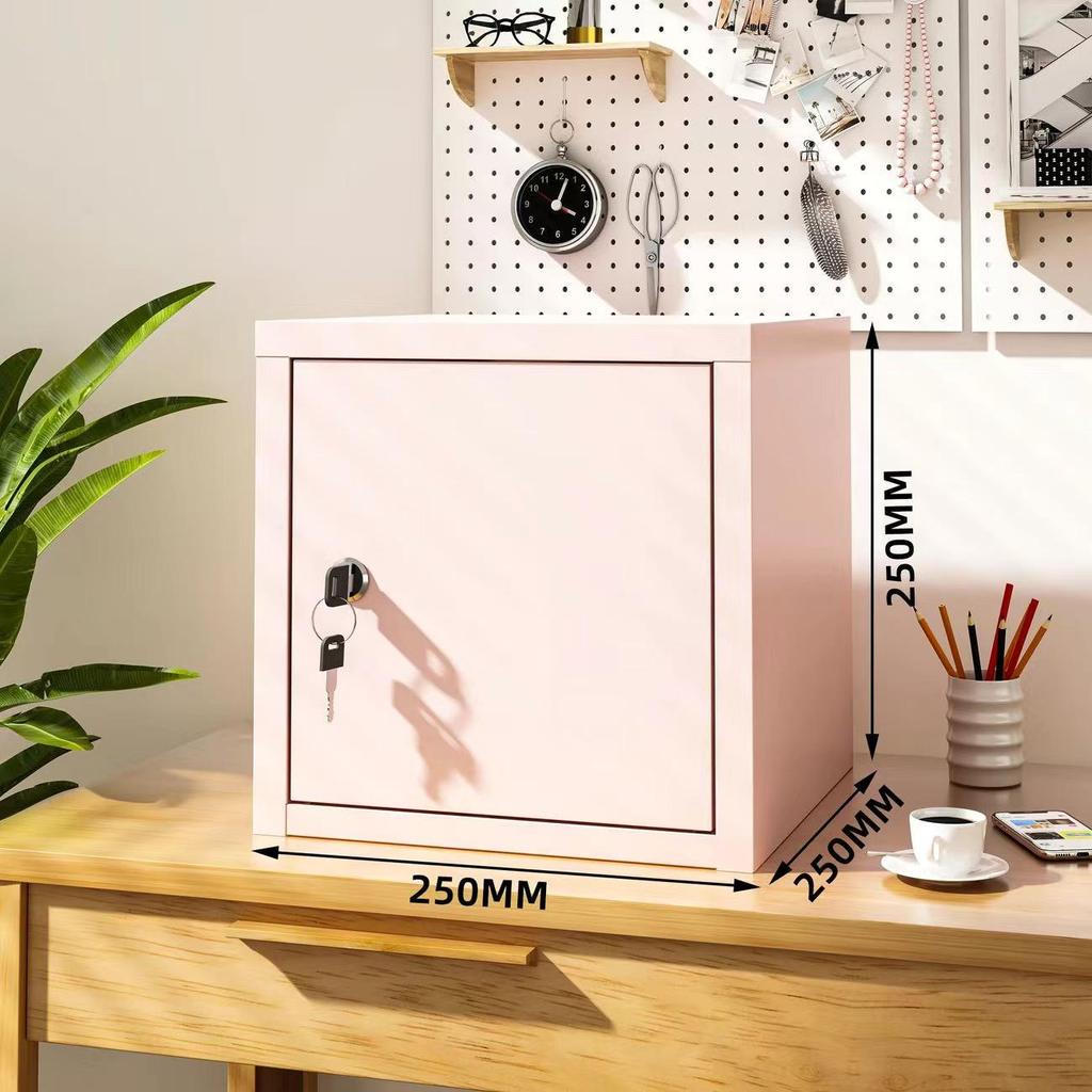 Lockable Steel Desktop File Organizer for Home or Office