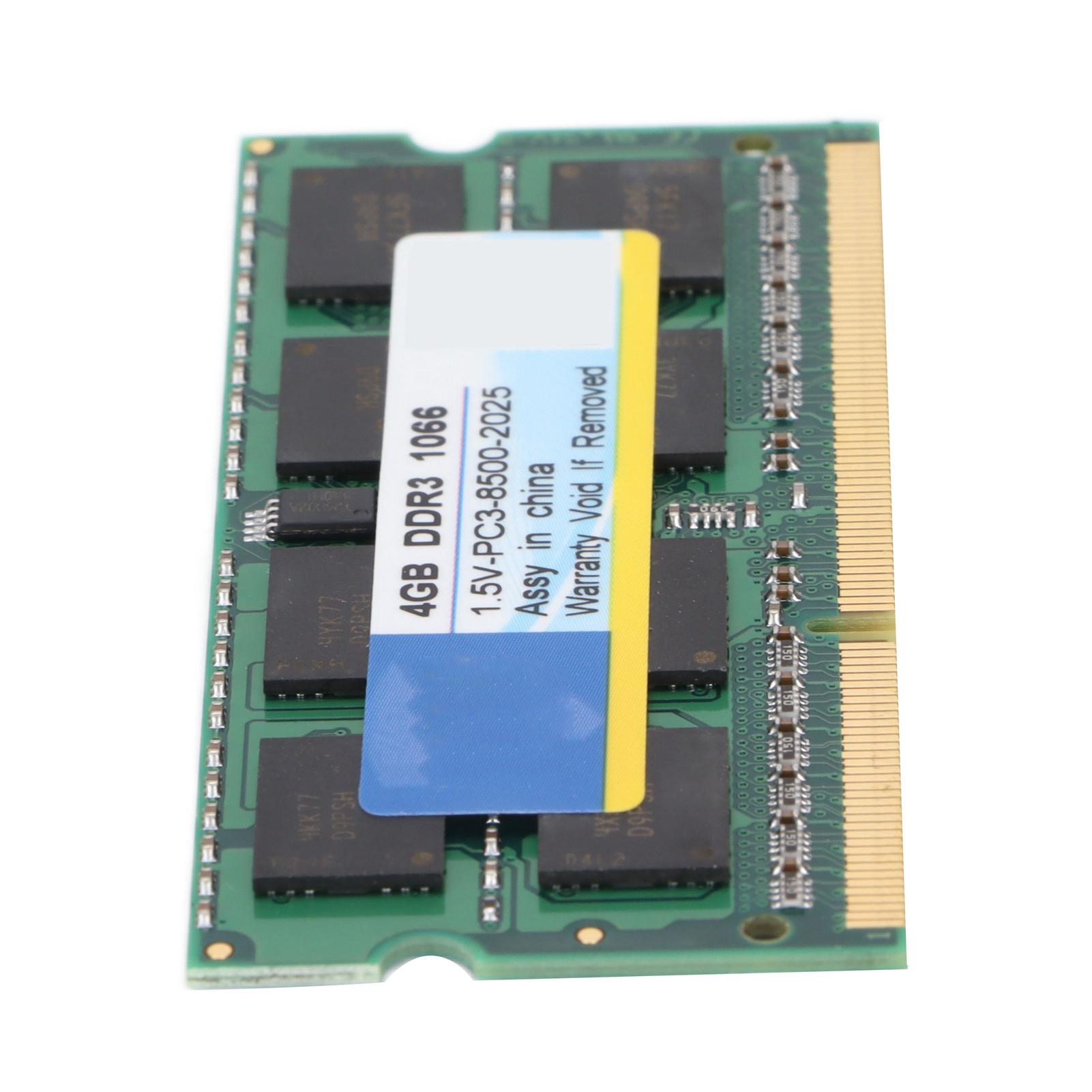 

DDR3 RAM 4GB 1066Mhz PC3‑8500 204PIN 1.5V Fully Compatible PC Laptop Notebook Computer Memory