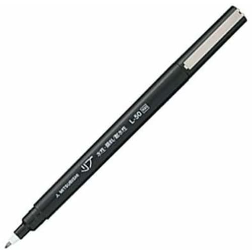 Mitsubishi Pencil Water-based Sign Pen Ribbed Extra Fine 0.5mm Black L50.24 [x 4 pieces]