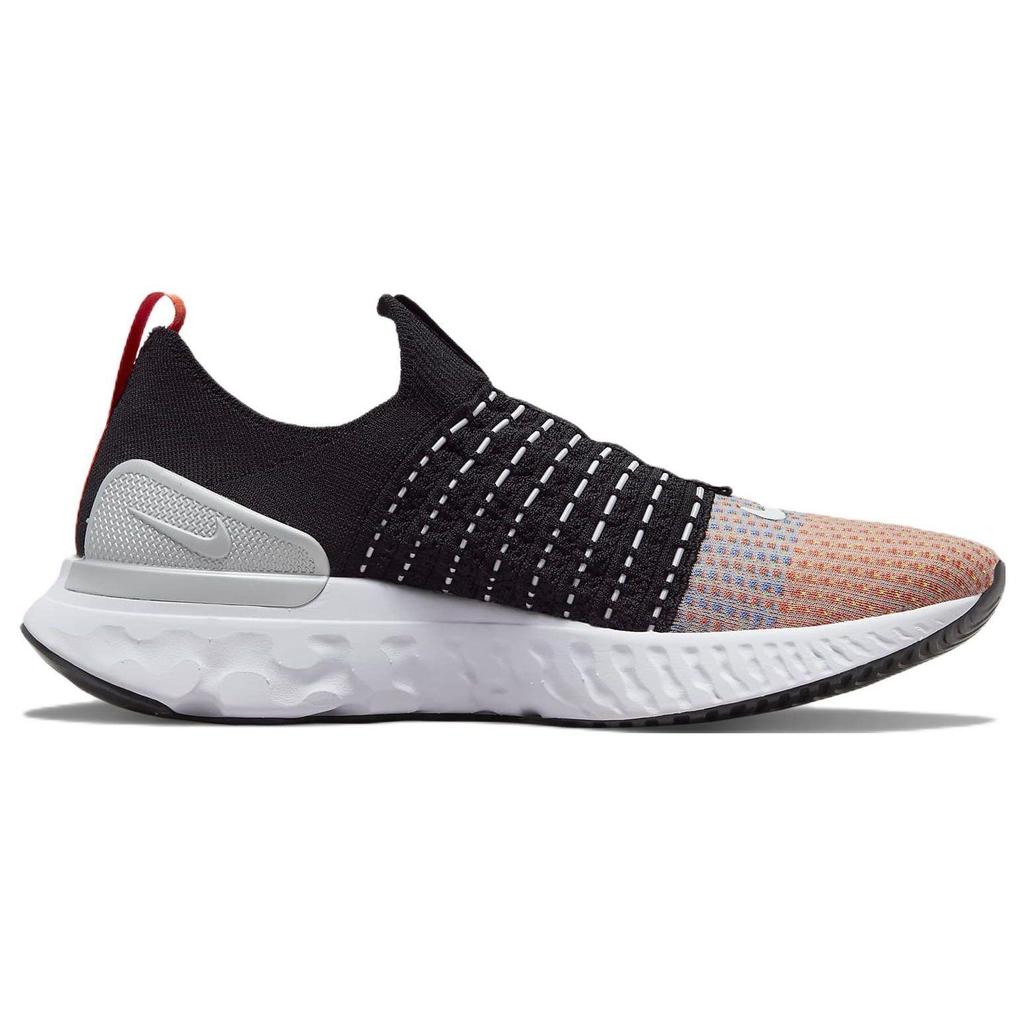 Nike React Phantom Run Flyknit 2 Black Team Orange Electric Green White DQ7647-001