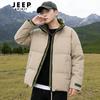 JEEP SPIRIT Men's Stand-Collar Thickened Down Jacket