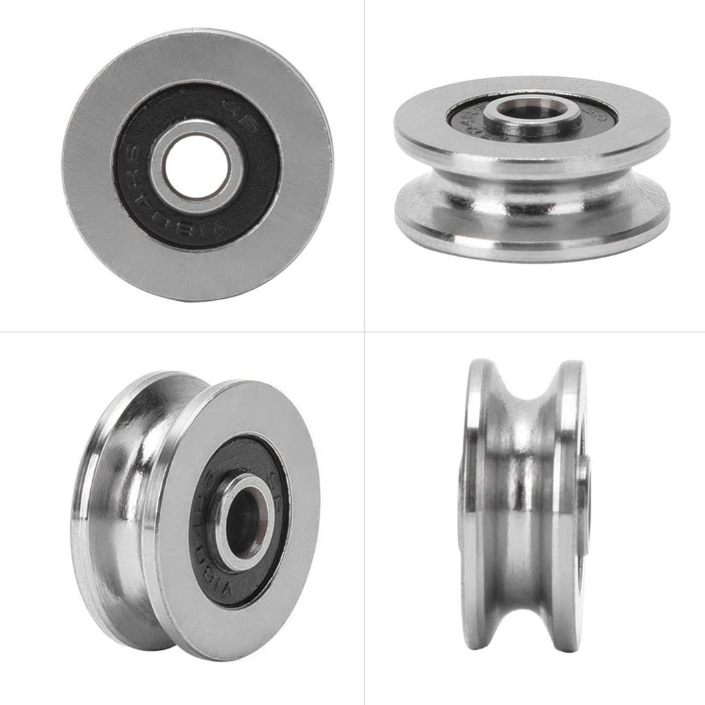 10 Stück TV0418 4*18*8mm V-Nut Spurrollenlager Führungsschienenlager