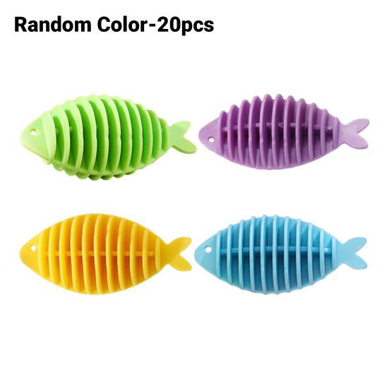 Fish-shaped Design Ultra-soft Ring Tpr Multi-color 50 Pcs