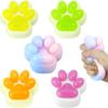 Cat Paw Squishy Toy Soft Squeeze Pinch Toys for Stress Relief Family Squishy Funny Fidget Gifts for Children Adults Party Favors