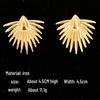 European and American Geometric Metallic Stud Earrings - Creative and Unique Style for Women