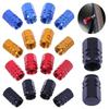 4PCS Car Tire Stem Valve Caps Aluminum Alloy Car Wheel Tire Valve Rim Stem Covers Airdust Waterproof For Automobiles Motorcycle