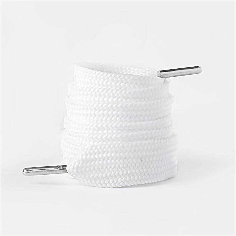 1 Pair Shoelaces Flat Thicken Weave Shoe Laces 2cm Wide 130cm Length Sneaker Canvas Shoelace Black White