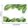 2 buc. Autocolante de perete cu frunze de monstera. Decalcomani decorative detașabile impermeabile pentru sufragerie dormitor