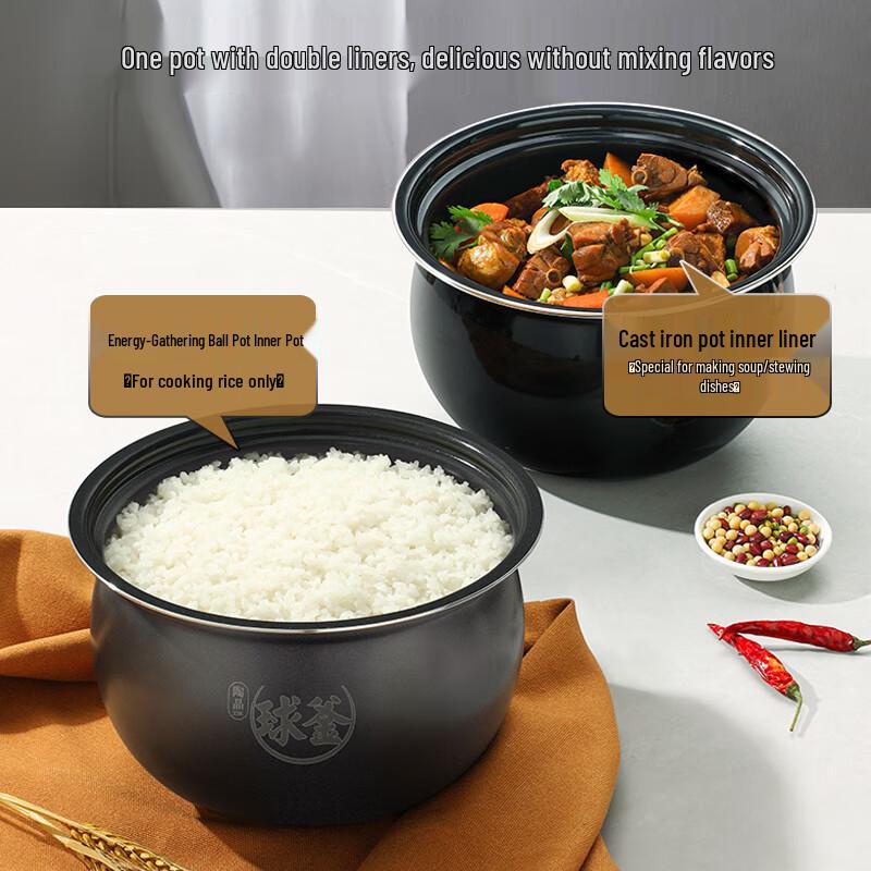 SUPOR 5L Automatic Electric Pressure Cooker with Spherical Ceramic Pot CN Plug (adapter Included)