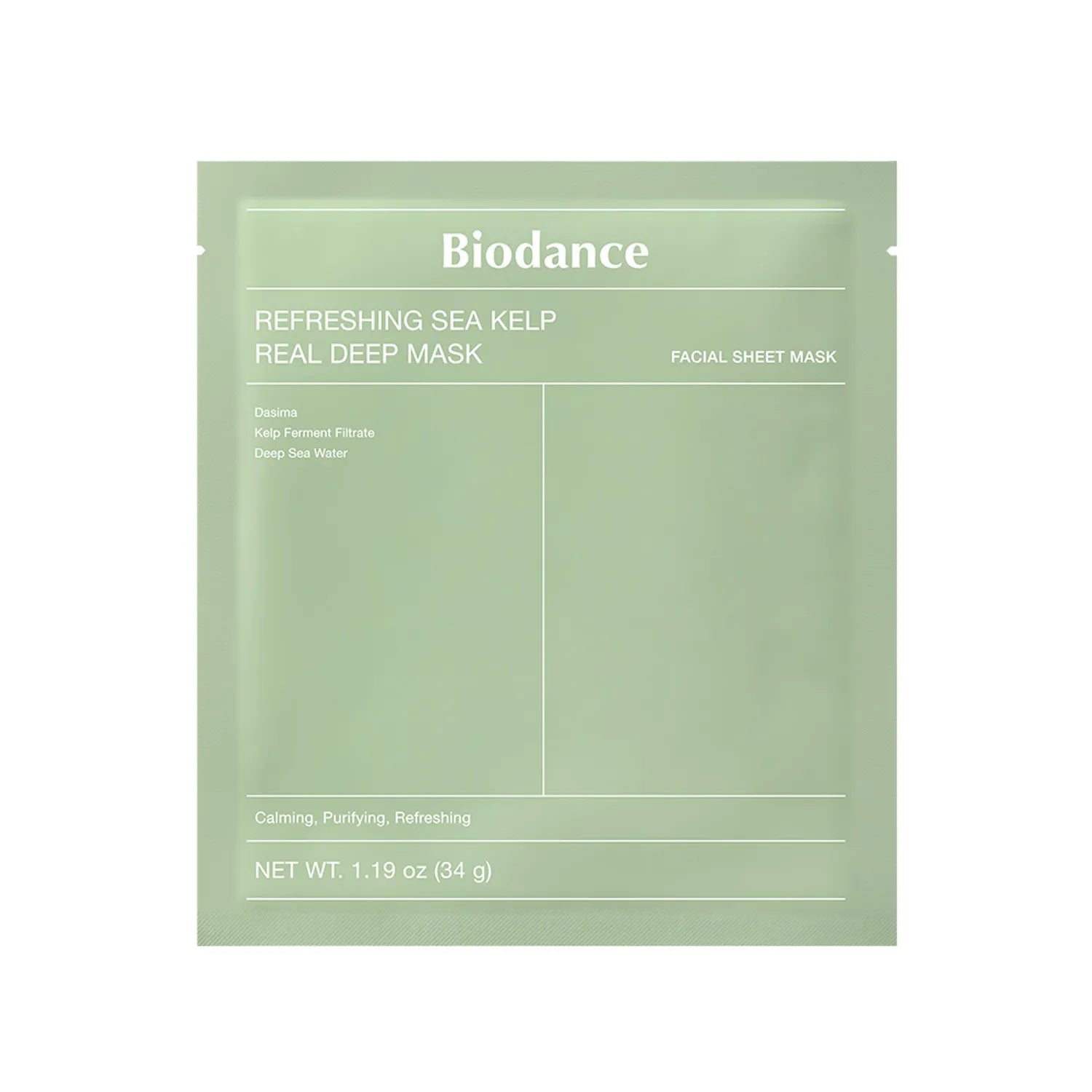 BIODANCE Refreshing Sea Kelp Real Deep Mask Sheet 1ea 1pcs