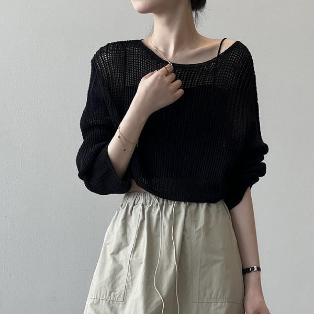 Maia Summer Mesh Knit Top Maiac046 