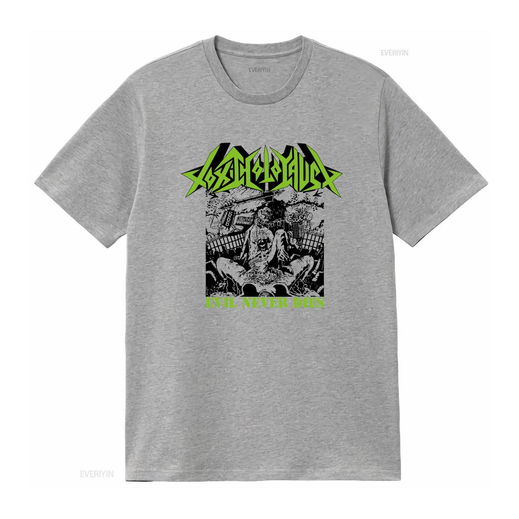 TOXIC HOLOCAUST EVIL NEVER DIES T Shirt White Cotton Sizes S To 5XL Vintage Washed Breathable Homme Slightly Stylish Stretched