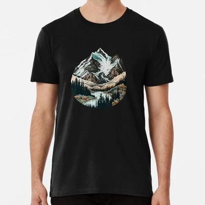Beautiful Mountain Landscape Size S To 5XL Made In the USA T-Shirt