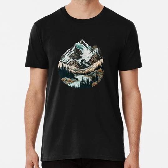 Beautiful Mountain Landscape Size S to 5XL Made in the USA T-Shirt L