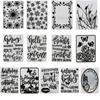 Aomily 10.5x14.5cm 3D Embossing Folder Transparent Embossing Plastic Plates Design For  DIY Paper Cutting Dies Scrapbooking