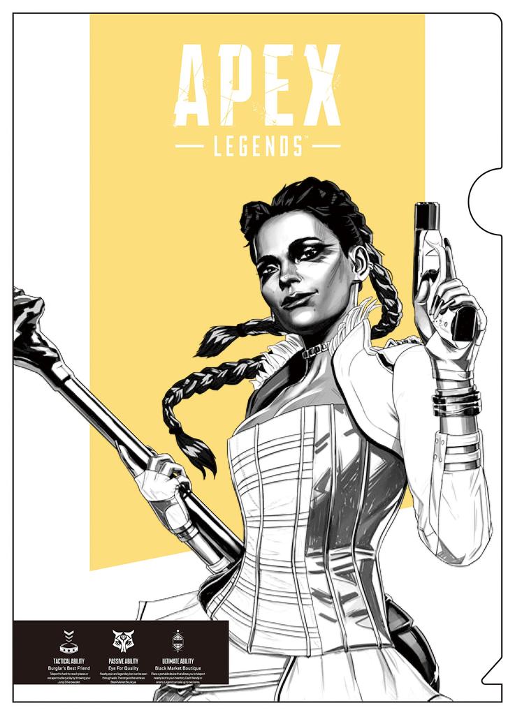 Apex Legends Zestaw 3 przezroczystych teczek B Vol.1