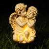 Garden Stake Lights, Resin Couple Decoration for Outdoor and Yard