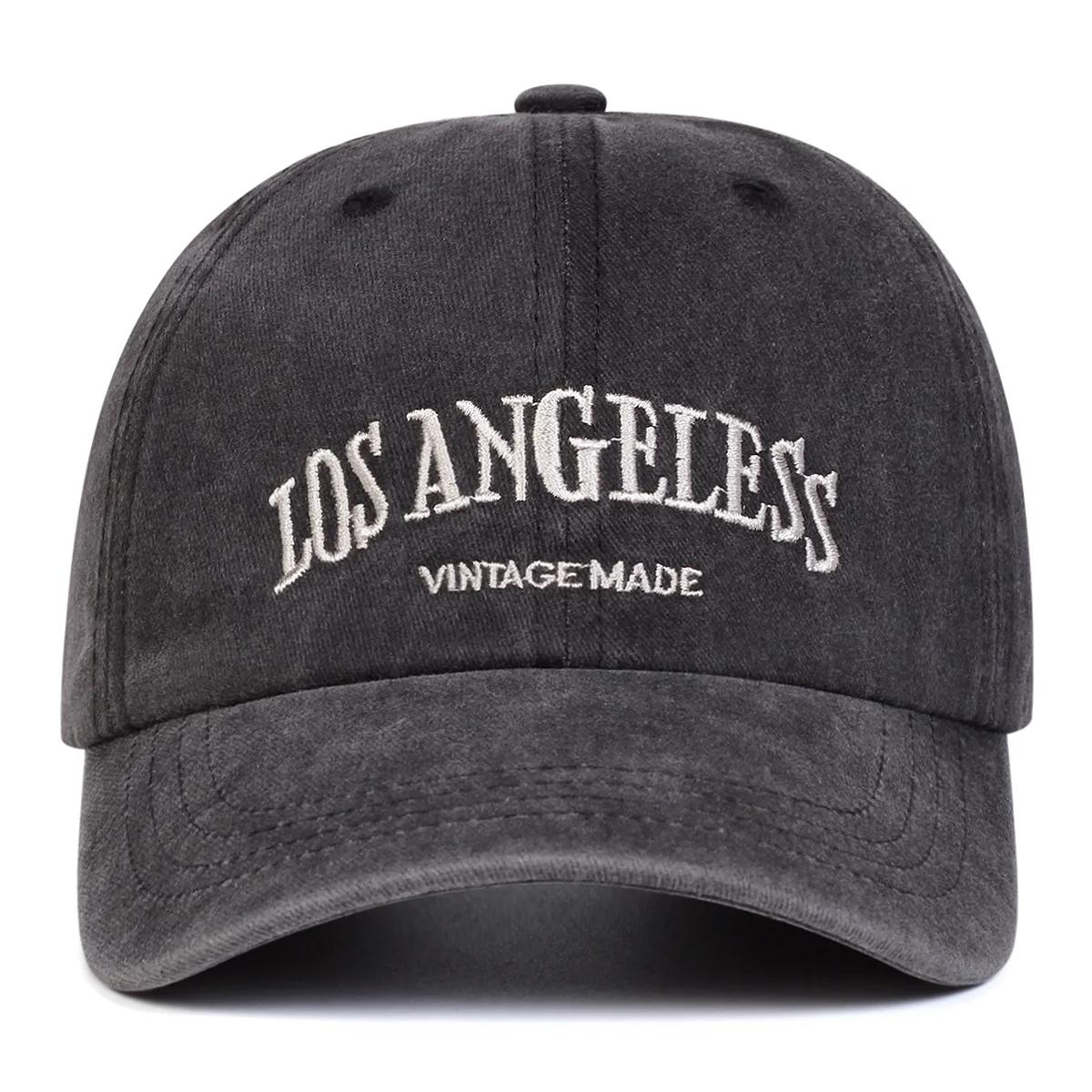 

Retro American Street Hat Embroidered Letter Baseball Cap Autumn Winter New Korean Version Trendy Faded Duckbill Cap for Women