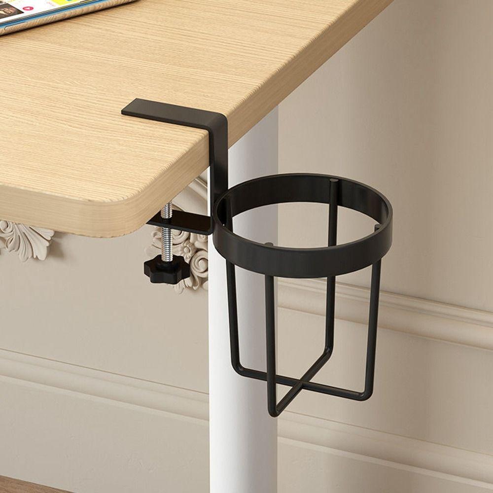 Punch-free Desk Cup Holder Anti Spill Table Fixed Storage Rack New Cup Storage Rack  Desk
